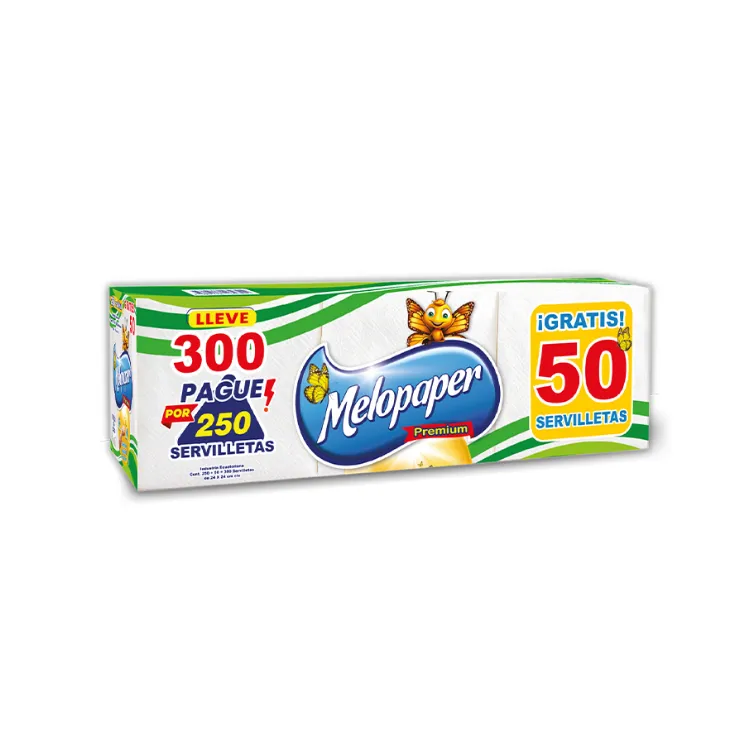 Melopaper Servilleta 24x24 x350 Unidades