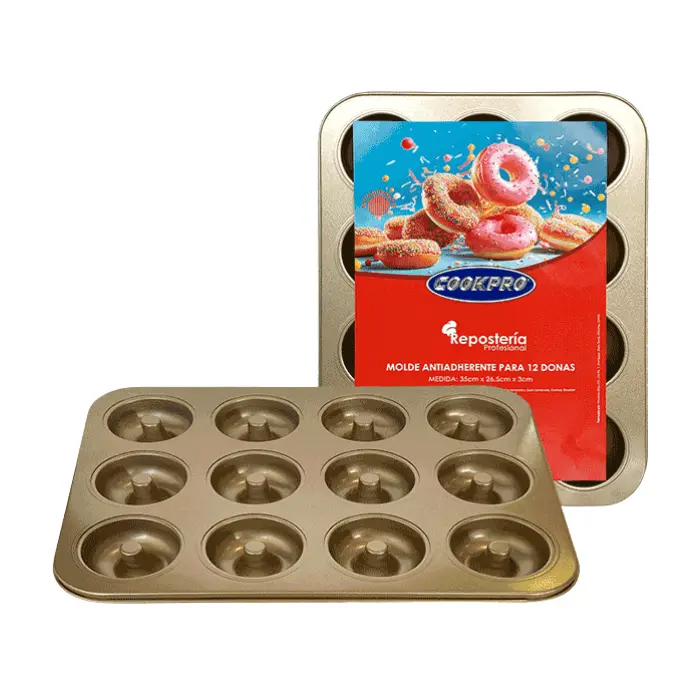Cookpro Molde Antihaderente Para 12 Donas