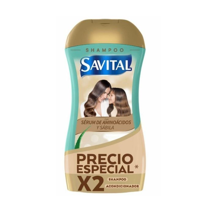Savital Shampoo 510ml+Acondicionador 490ml Sérum de Aminoacidos
