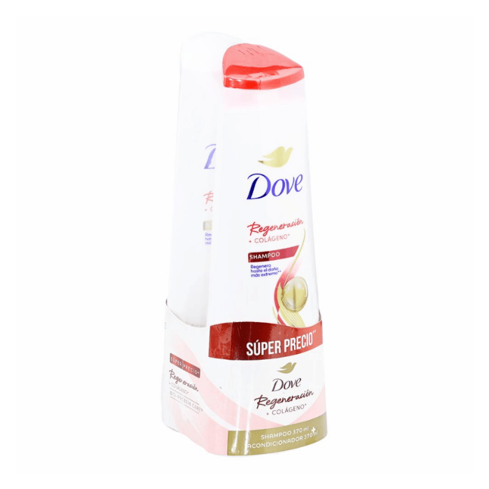 Dove Pack Shampoo+Acondicionador Regeneración Colágeno 370ml