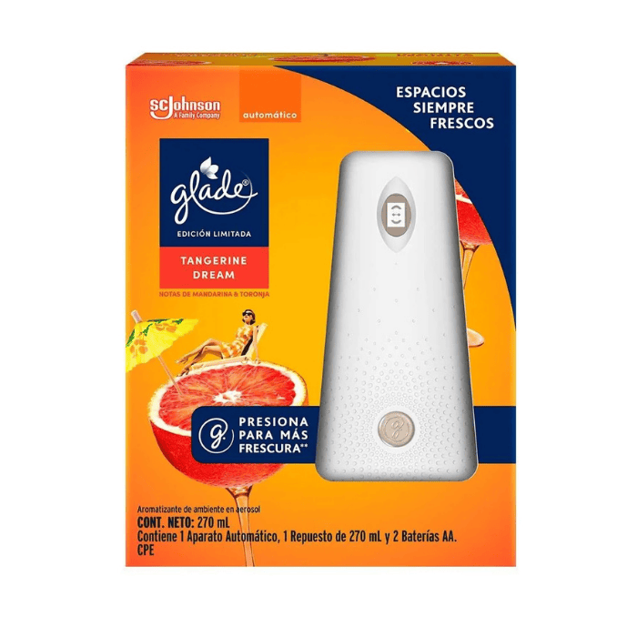 Glade Automatico Maq + Repuesto Tangarine Dream 175g