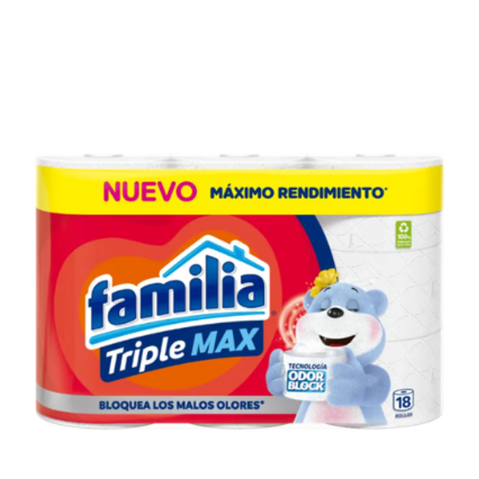 [7702026152499] Familia Papel Higiénico Triple Max Canasta x18 Unidades
