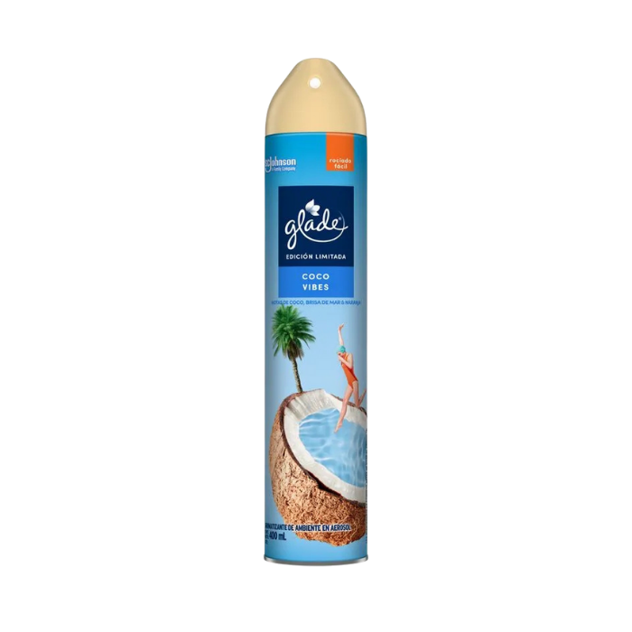 Glade Aerosol Notas De Coco Vibes 400ml