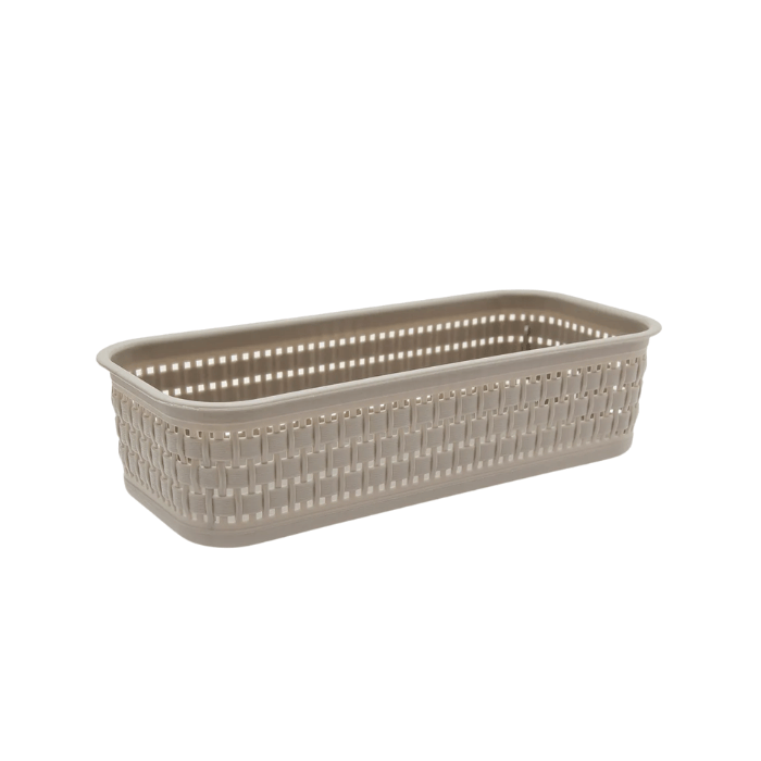 Canastilla Ratan Chic Sin Tapa Mediana Beige - Pica