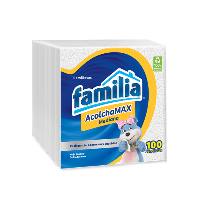 Servilleta Familia Mediana x100 unidades