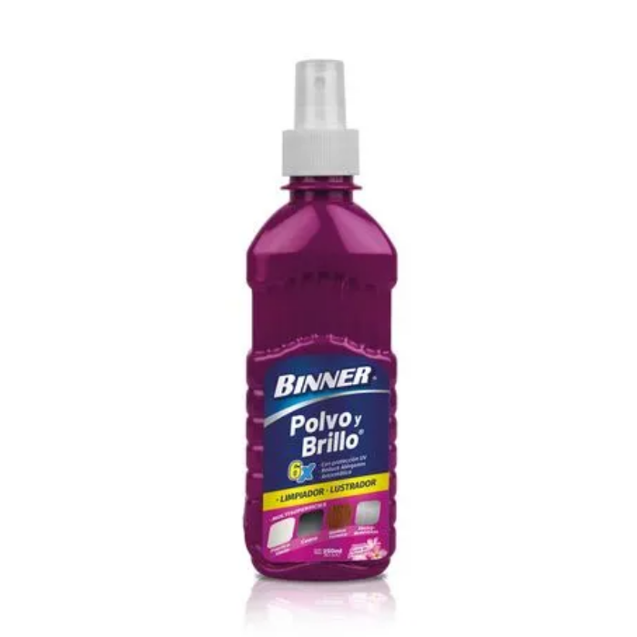 Binner Limpiador de muebles Multisuperficies Polvo y Brillo Flor de Primavera 250 ml