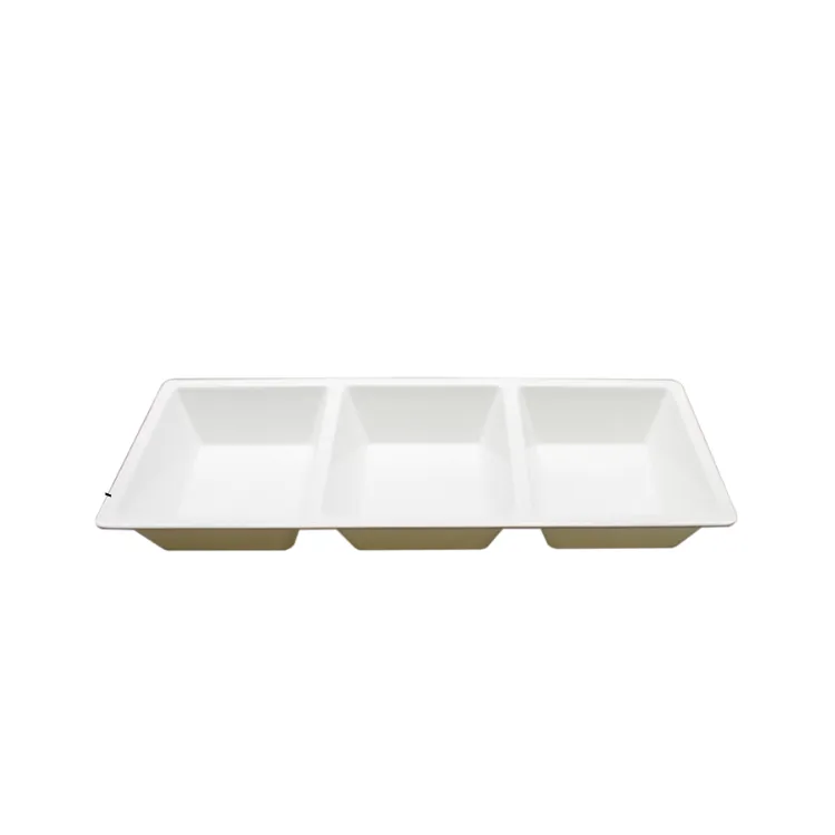 Taza Rectangular Triple Compartimiento Blanco W1010BL Sabana