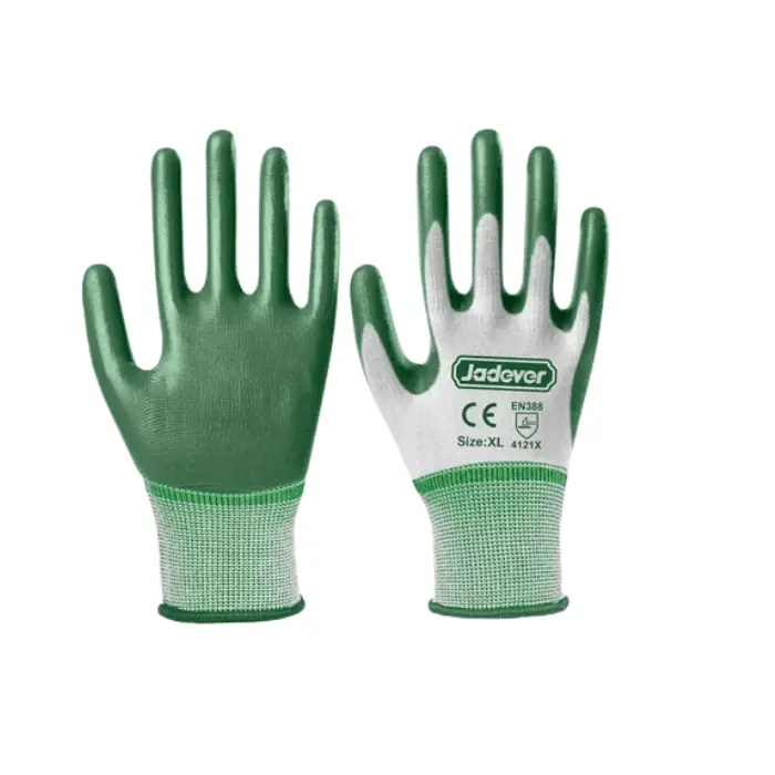 [12020196] Guante Palma Nitrilo Verde Jadever T10