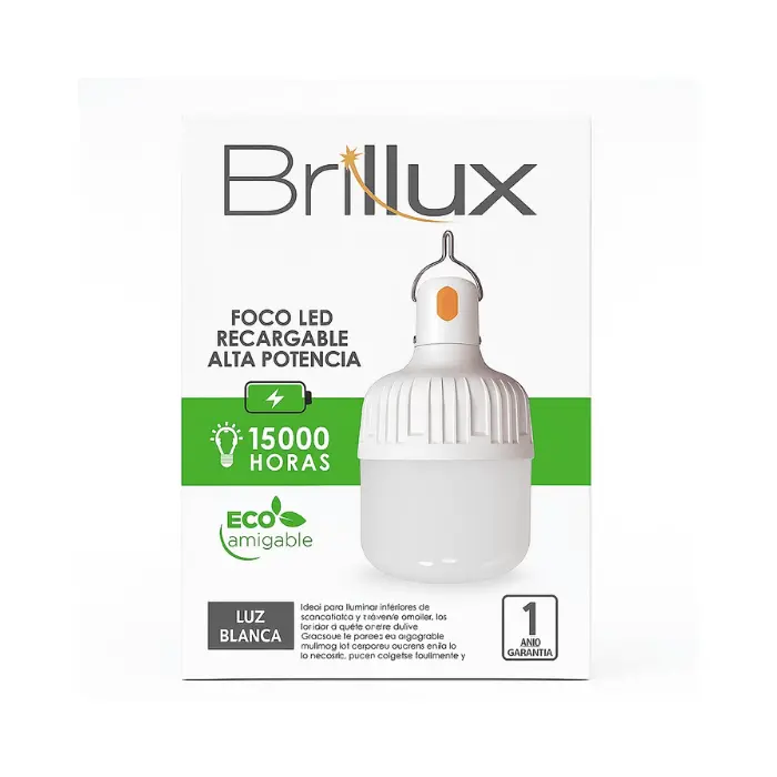 Foco Led Brillux Recargable 50W