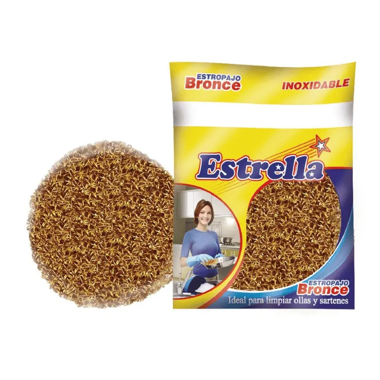 Esponja Estropajo De Bronce Estrella