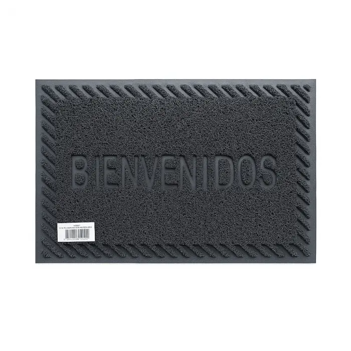Alfombra de Caucho Bienvenido/Rayas 14mmx40x60