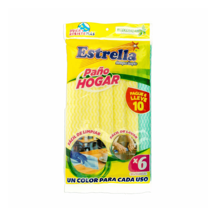 [7861006003555] Paño Hogar Estrella Pague 6 Lleve 10