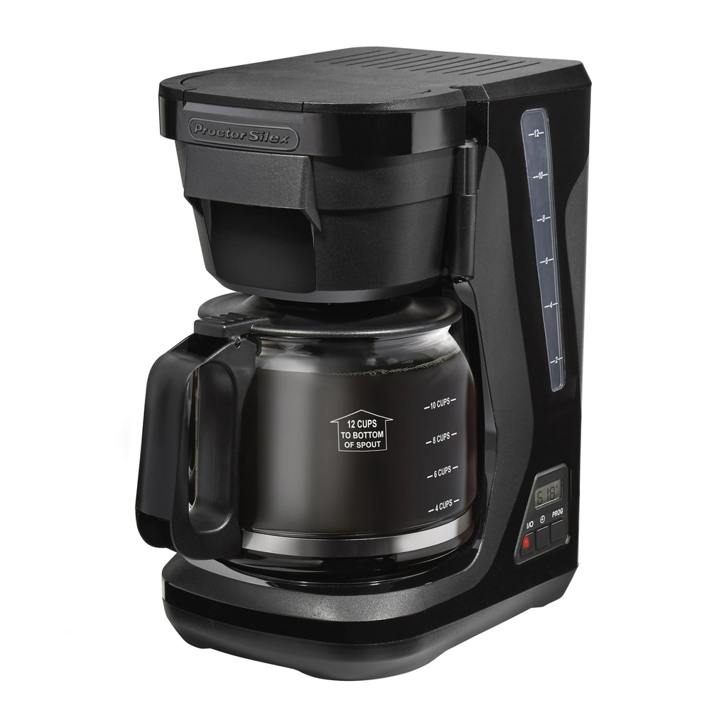 Cafetera PS 12C Clock Negra 