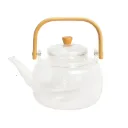 Tetera Vidrio Con Filtro Mango Madera