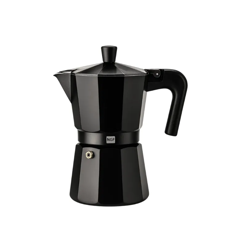 Cafetera De Aluminio Kenia Noir 9 Tazas