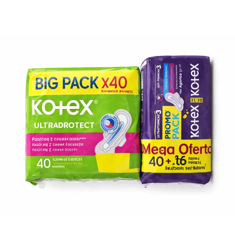 Kotex Toalla Ultraprotect Normal C/Alas x40 + Kotex Nocturna x8 Unidades