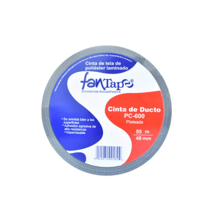 Fantape Cinta De Ducto Plateada PC-600 55m/24mm