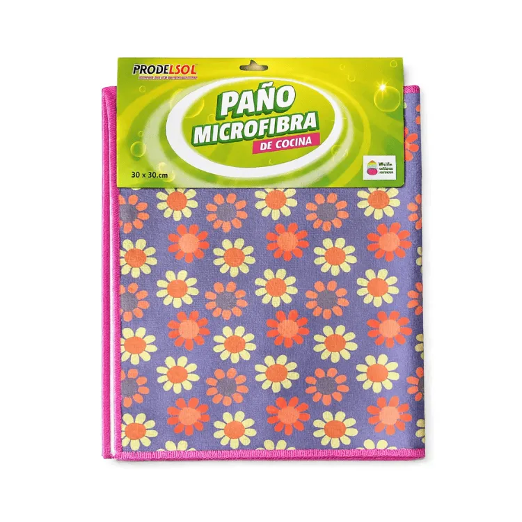 Prodelsol Paño Microfibra Para Cocina 30x50cm x2 Unidades