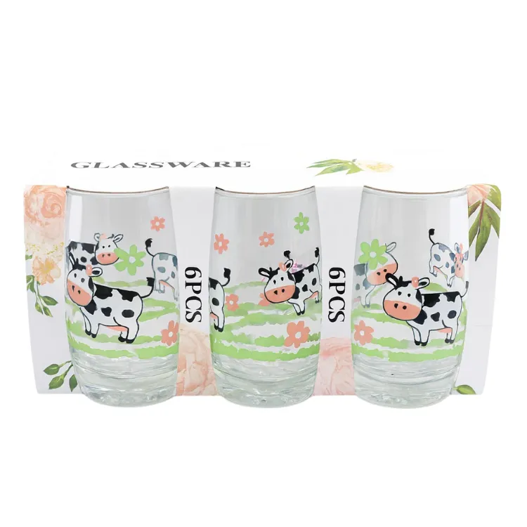 Set Vasos Vaca x6 Unidades SC18135