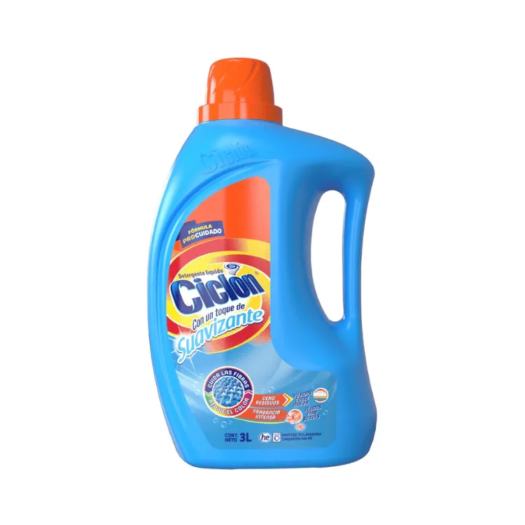 [7861048615174] Ciclon Detergente C/Suavizante Líquido 3L