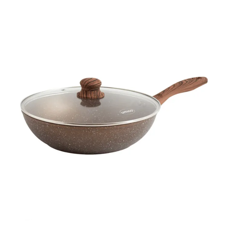 Umco Sartén Grecia 28Cm Inducción Con Tapa de Vidrio