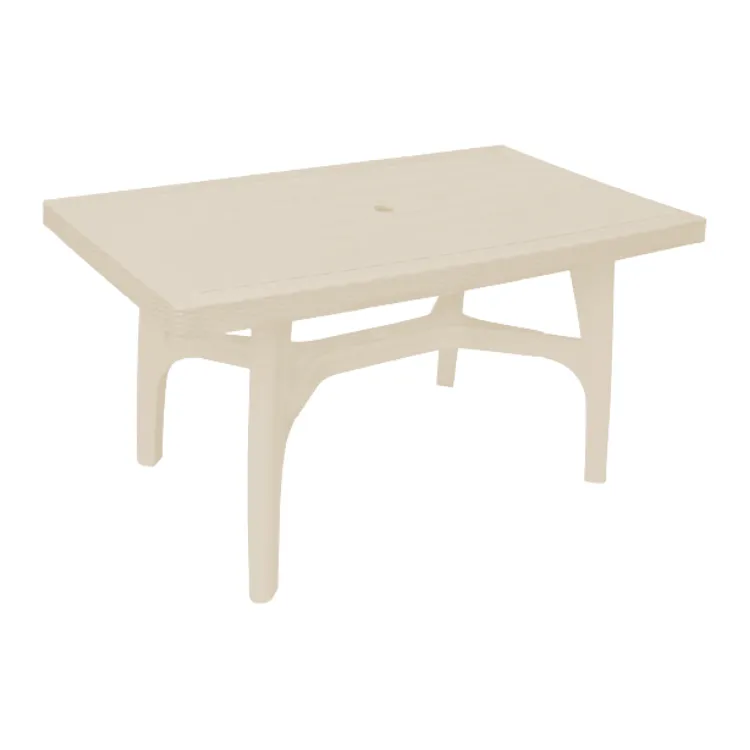 [7861212336010] Mesa Ratán Glamour Rectangular Café (Beige)