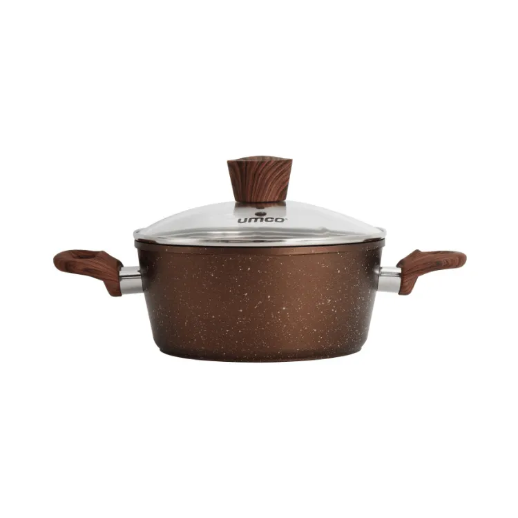 [UM.7600] Umco Caldero Con Tapa De Vidrio Grecia Inducción 20cm