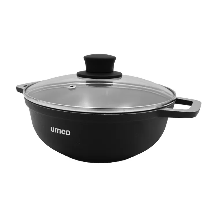 Umco Caldero Fundido 24cm Cerámico Negro