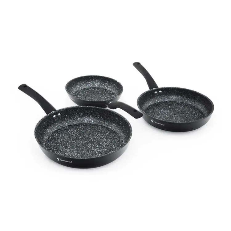 Warenhaus Set De Sartén Grafito 3Pcs 20/24/28cm Negro