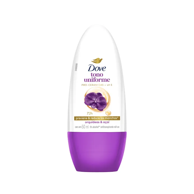 [75077341] Dove Desodorante Roll On Tono Uniforme Orquidea 50ml