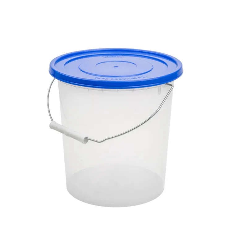 Balde Premium 4 Lts C/Tapa Y Asa De Metal y Caño