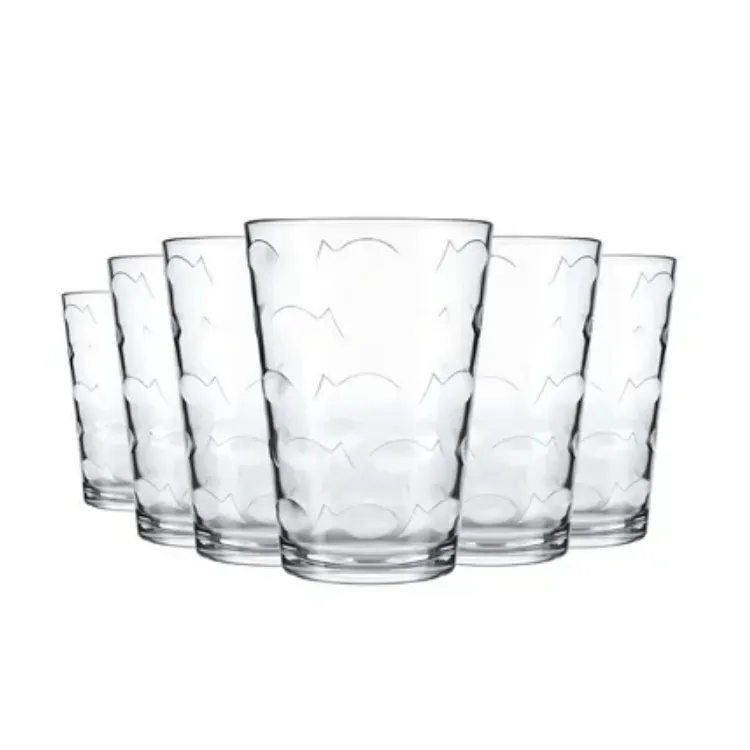 [51PC018] Juego De Vasos Nadir Laguna 265ml x6 Unidades