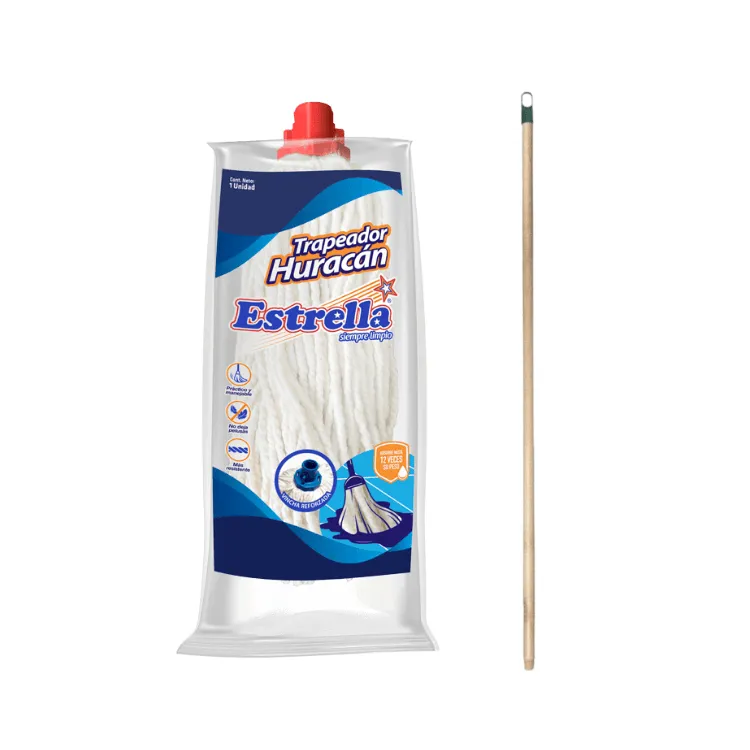 [7861006005948] Trapeador Huracan Estrella + Cabo de Madera