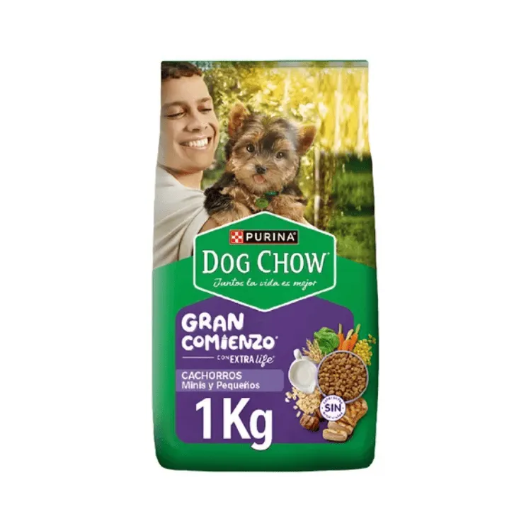 [7702521012984] Dog Chow  Gran Comienzo Cachorros Minis- Pequeños 1 Kilo