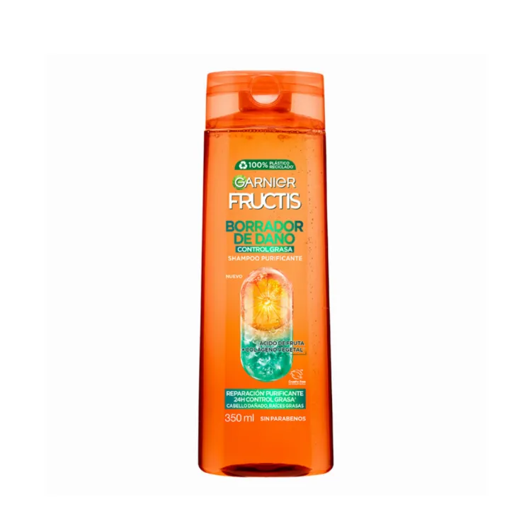 Garnier Fructis Borrador de Daño Shampoo Control Grasa 350ml