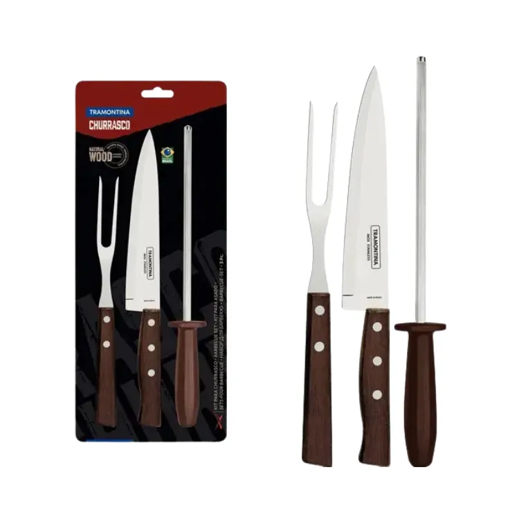 [56TRJ1P] Tramontina Juego P/ Asado Churrasco 3Pzs 22299/055