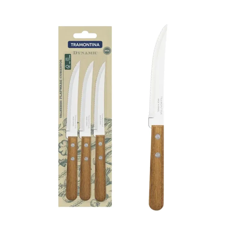 [56TRBPR] Tramontina Juego Cuchillo Dynamic 3Pzs A278/13-22300/305