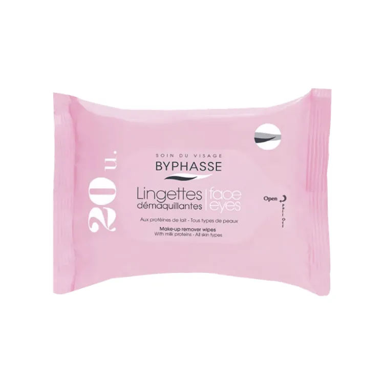 [8436097094233] Byphasse Toallitas Desmaquillantes Proteina Leche Todo Tipo Piel x20 Unidades