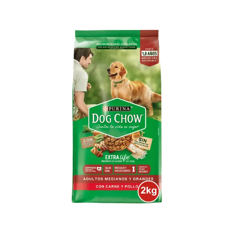 Dog Chow 2Kg Adultos Medianos-Grande