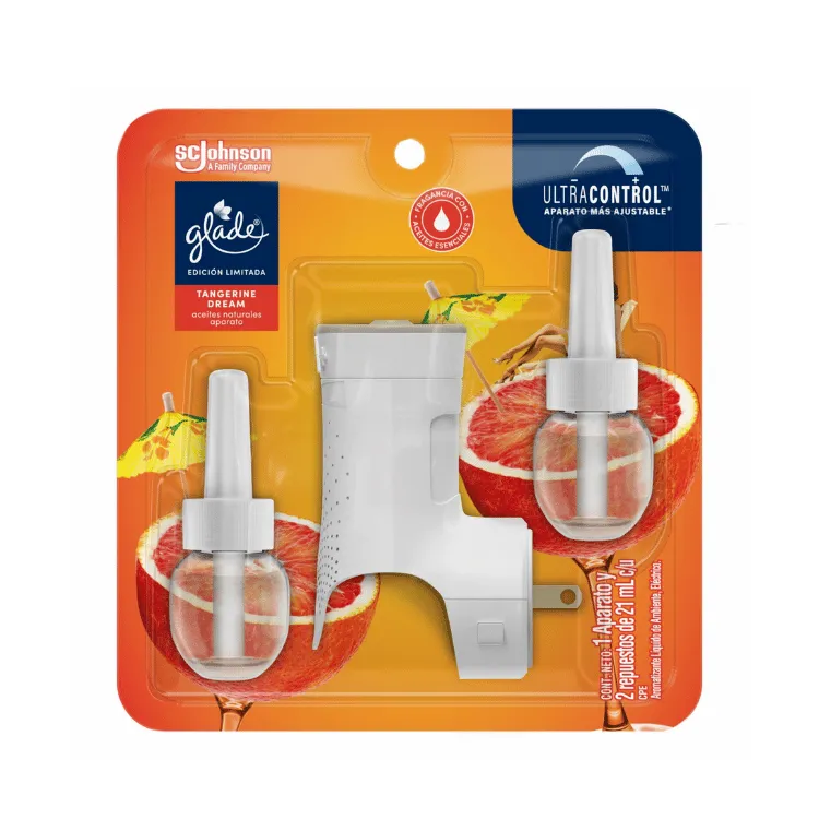[7503049616384] Glade Aceite Repuesto x2 Tangerine Mandarina + Maquina Edicion Limitada