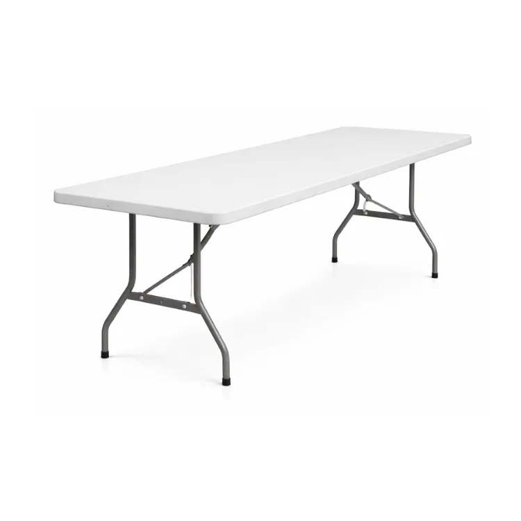 [4894616193098] Mesa Plegable Rectangular Blanca 183X75 Cm (193098) Best Home